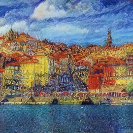 Город у моря.