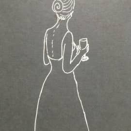 Девушка с бокалом