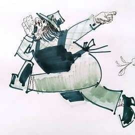 Иллюстрация к стихотворению "Зеленщик Мартин"