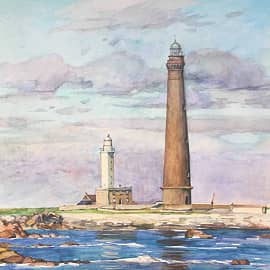 Маяк Иль-Вьерж Бретань Франция