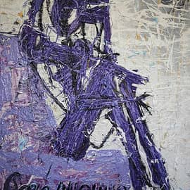 Картина Созерцание Абстрактная фигура человека