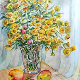 Натюрморт с сентябринами