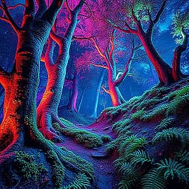 Неоновый лес  НС