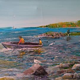 Берег залива