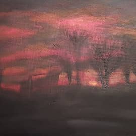 Муринский парк вечером