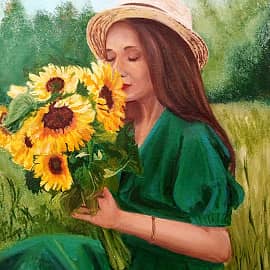 "Портрет с подсолнухами"