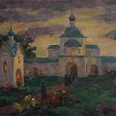 Вечер в Спасо-Преображенском монастыре г. Муром