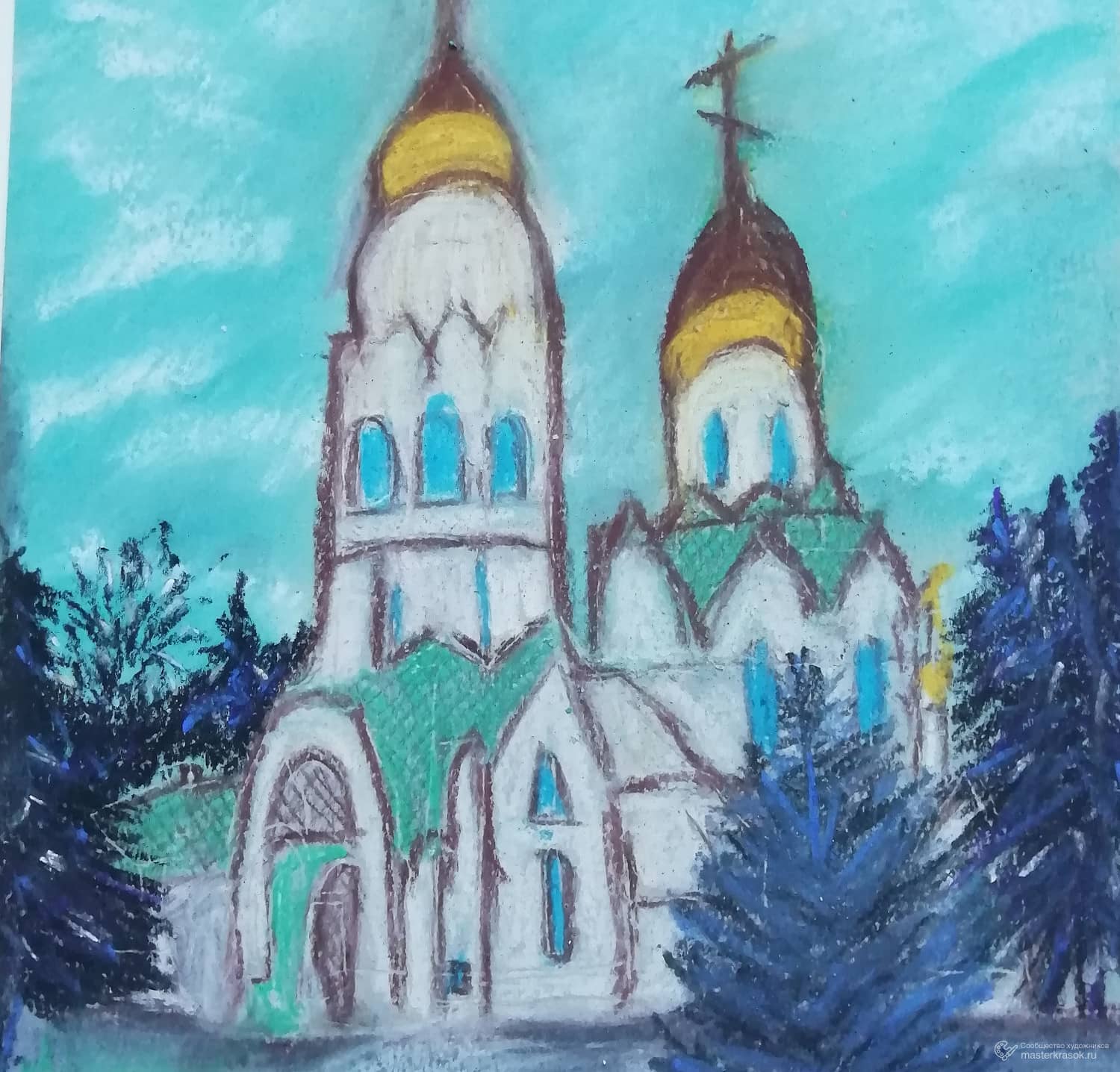 Храм рисунок