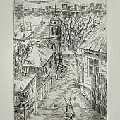 Адмиралтейский храм. Офорт