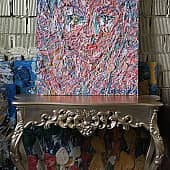 Картина Вихрь чувств Абстрактное лицо девушки Екатерина Лебедева художник (5), художник Екатерина Лебедева