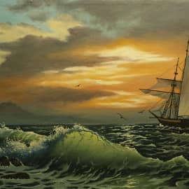 мОРЕ НА ЗАКАТЕ ДНЯ