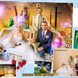 Вечер Чудес у Принцессы Художественная обработка свадебных фотографий до и после