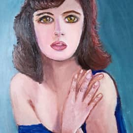 Девушка в голубом