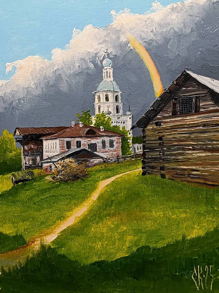 У стен монастыря. Этюд(3)