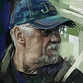 Портрет пожилого мужчины Серия "Дорожные зарисовки"