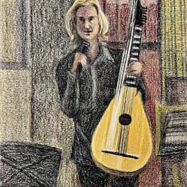 Лютнист. Скетч.