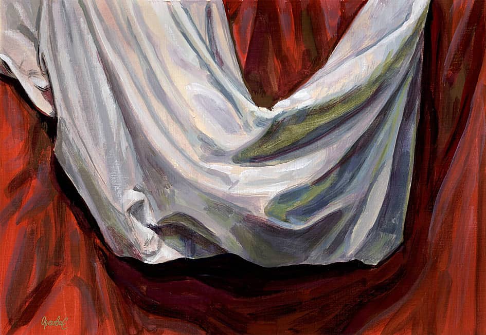 Этюд с тканями