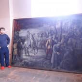 Реставрация картины в УрФУ (1), художник Артём (Artevgen_art)