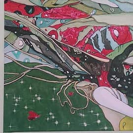 Копия картины Станислава Круппа "Последний ангел осени"