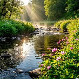 Лесной ручей.