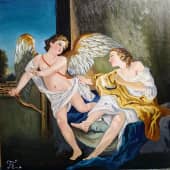 Амур и Психея (по мот.раб.Шарль Андре ван Лоо) 18 век
