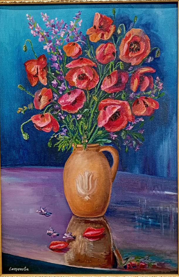 Маки в кувшине