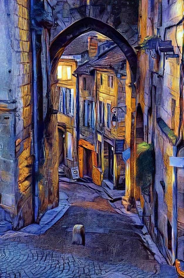 Вечерний переулок.