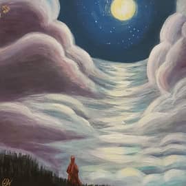 Картина "Лунная дорожка".