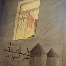 Окно в сумерках