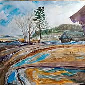 Бегут ручьи вокруг деревни