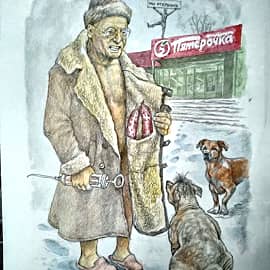 Встреча профессора Преображенского с Шариковым