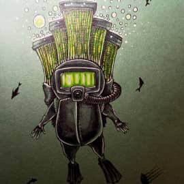 Под водой...