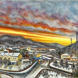 Закат в Удачном