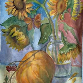 Бабочка и тыква