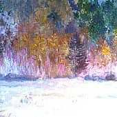 Первый снег в горах