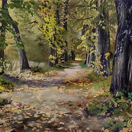 Аллея в имении В. В. Набокова в Рождественно