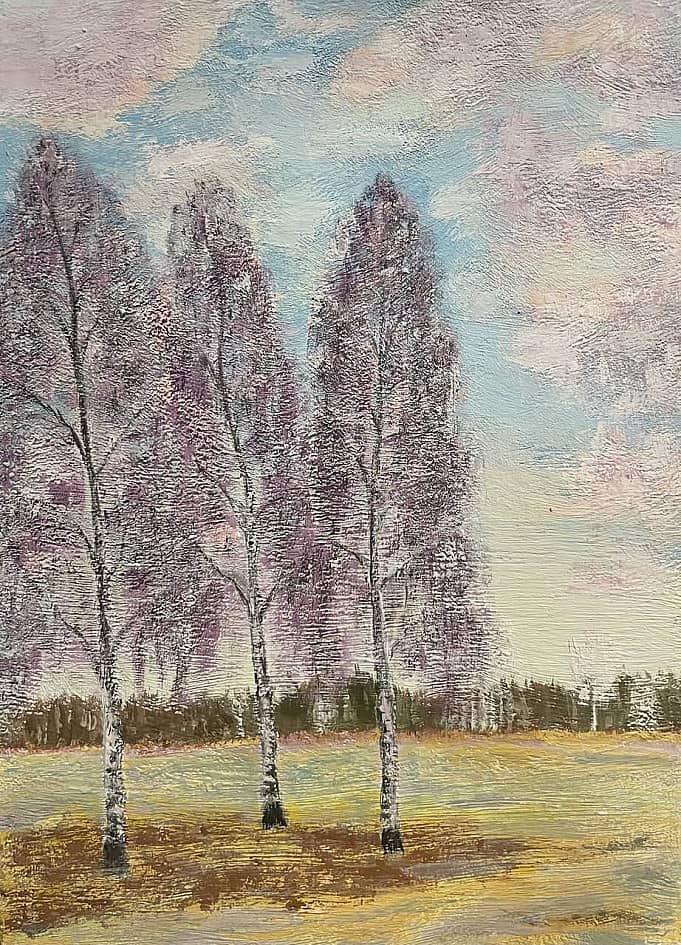 Березы (этюд)