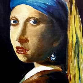 Копия "Девушка с жемчужной сережкой"