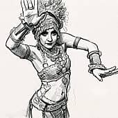 Kira Lebedeva -TRIBAL BEAT- (1), художник Сергей Куценко