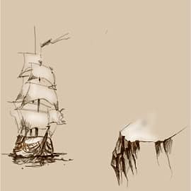 Быстрый утренний скетч памяти Джона Сильвера