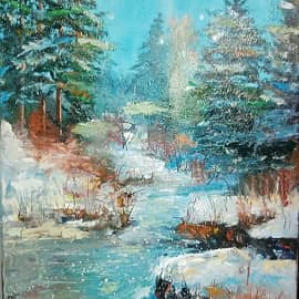 "Зимний ручей"