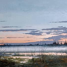 Светает...На заливных лугах