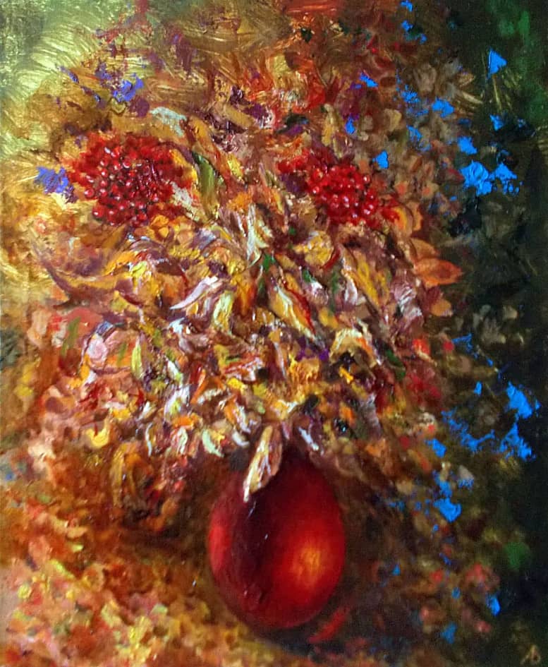 Осенний букет  Autumn Bouquet, Холст на подрамнике Масло