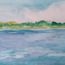 Ока река. Купание.