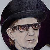 Панно-гитара Пикник с портретом Эдмунда Шклярского)