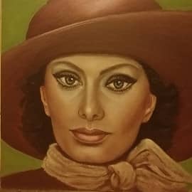 портрет Софи Лорен