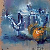 Чайник и апельсин