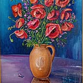 Маки в кувшине