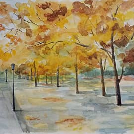 Парк осенью