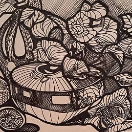 Натюрморт в графике